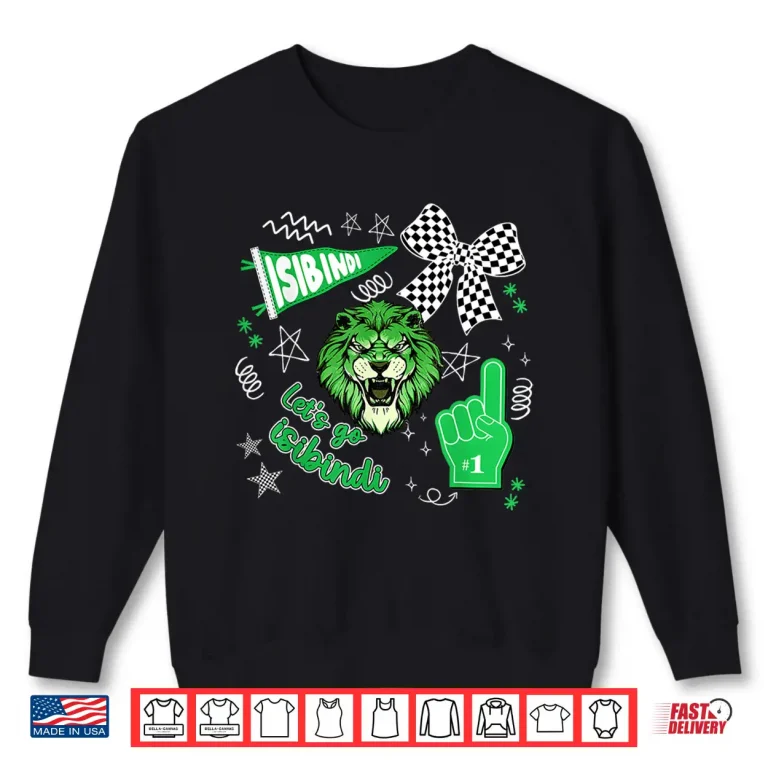 Sweatshirt Lets Go Isibindi Retro Cheering School Spirit Shirt