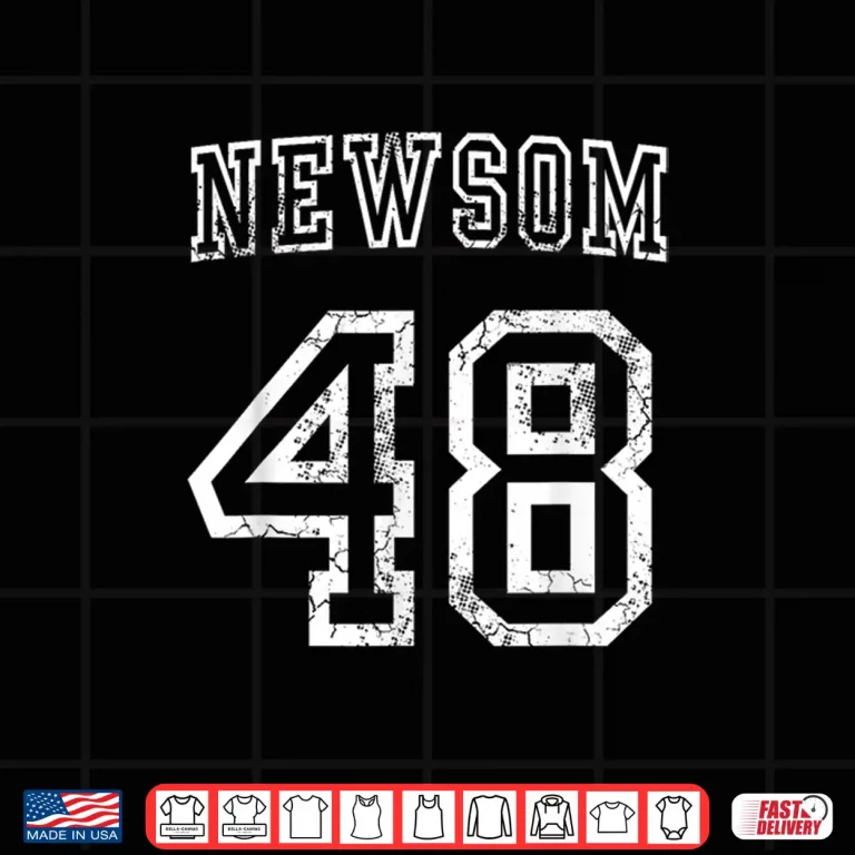 Design Gavin Newsom 48th President USA Democrat Shirt