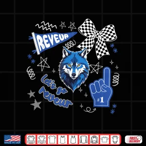 Design Lets Go Reveur Retro Cheering School Spirit Shirt