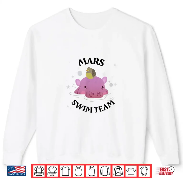 Sweatshirt Mars Swim Team Hippo Shirt