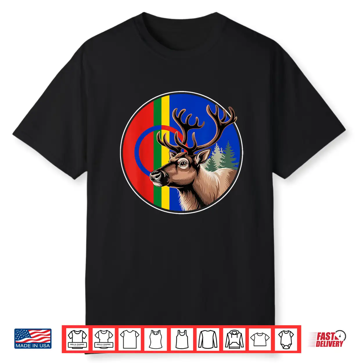 Sami People Flag Sápmi Shirt Sami People Flag Sápmi Shirt