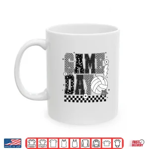 Mug Game Day Volleyball Checkered Funny Volleyball Shirt