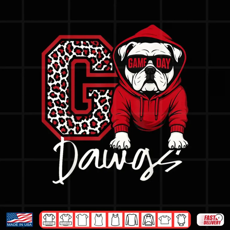 Design Game Day Retro Go Dawgs Bulldogs Shirt