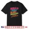 Retro Napalm Era Fit Check Heels Nails Blade Mascara Makeup Shirt