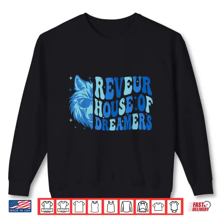 Sweatshirt Retro Reveur House of Dreamers Blue Wolf Team Spirit Shirt