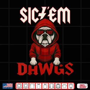 Design Retro Sic Em Dawgs Game Day Shirt