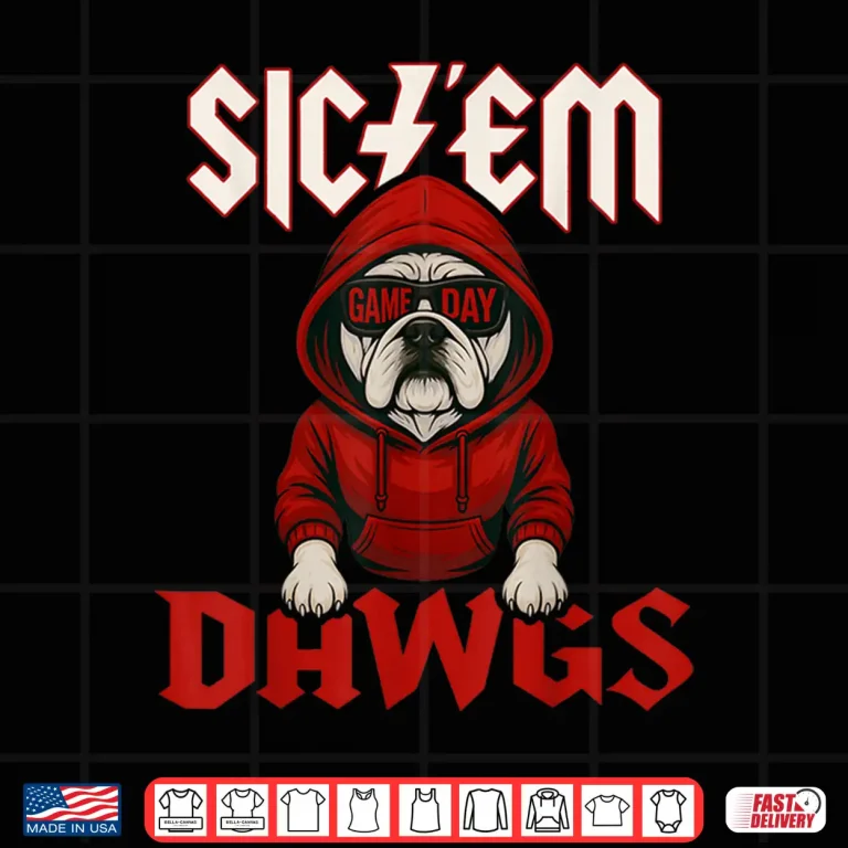 Design Retro Sic Em Dawgs Game Day Shirt