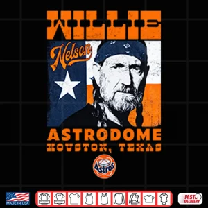 Design Willie Nelson 1985 Houston Astrodome Texas Shirt