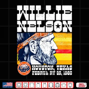 Design Willie Nelson Astrodome Houston Texas February 1985 Shirt