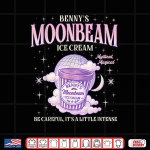 Design Moonbeam Ice Cream Truck Retro Double Scoop Popsicle Shirt