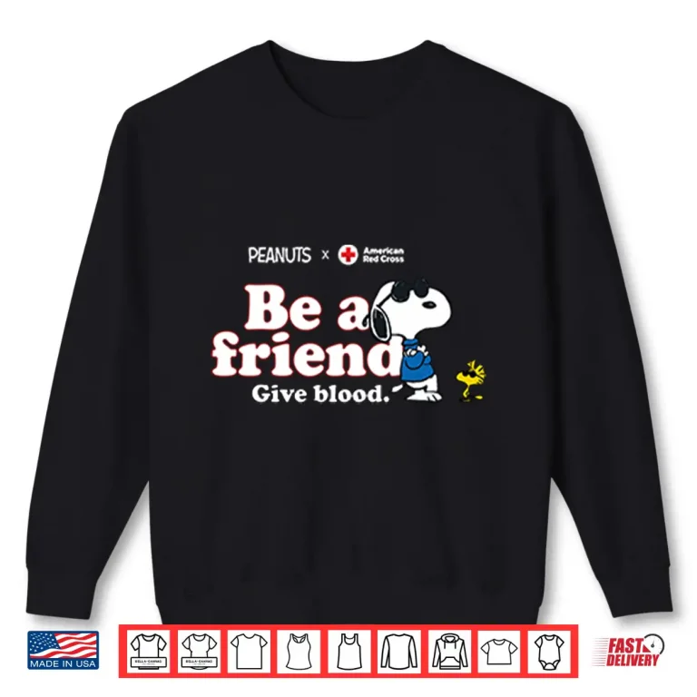 American Red Cross Snoopy Shirt 2 Sweatshirt American Red Cross Snoopy Shirt