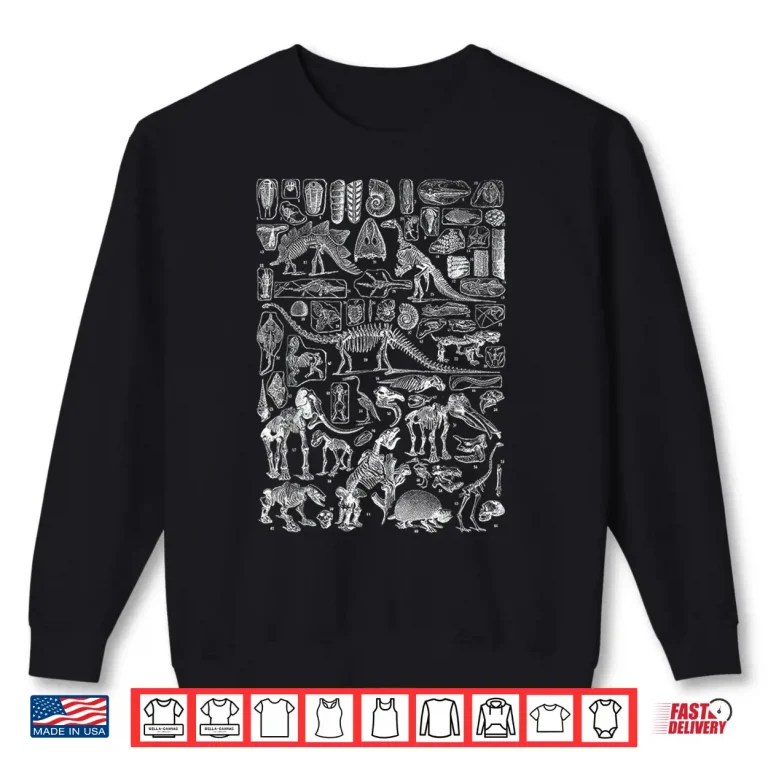 Sweatshirt Dinosaur Fossils T Rex Paleontology Science Archeology Shirt