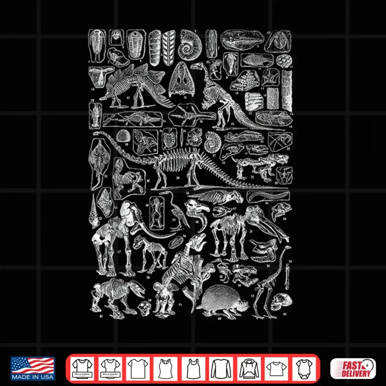 Design Dinosaur Fossils T Rex Paleontology Science Archeology Shirt