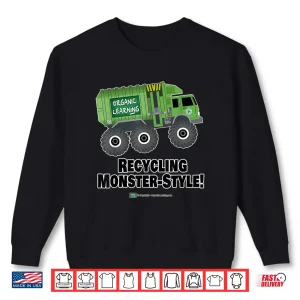 Sweatshirt Monster Recycling Garbage Truck Shirt