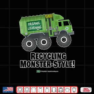 Design Monster Recycling Garbage Truck Shirt