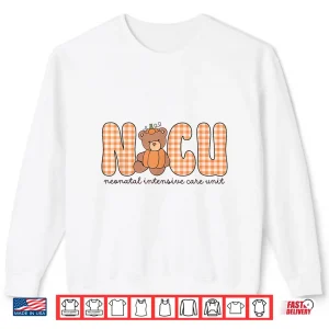 Sweatshirt NICU Neonatal Intensive Care Nurse Bear Pumpkin Halloween Shirt
