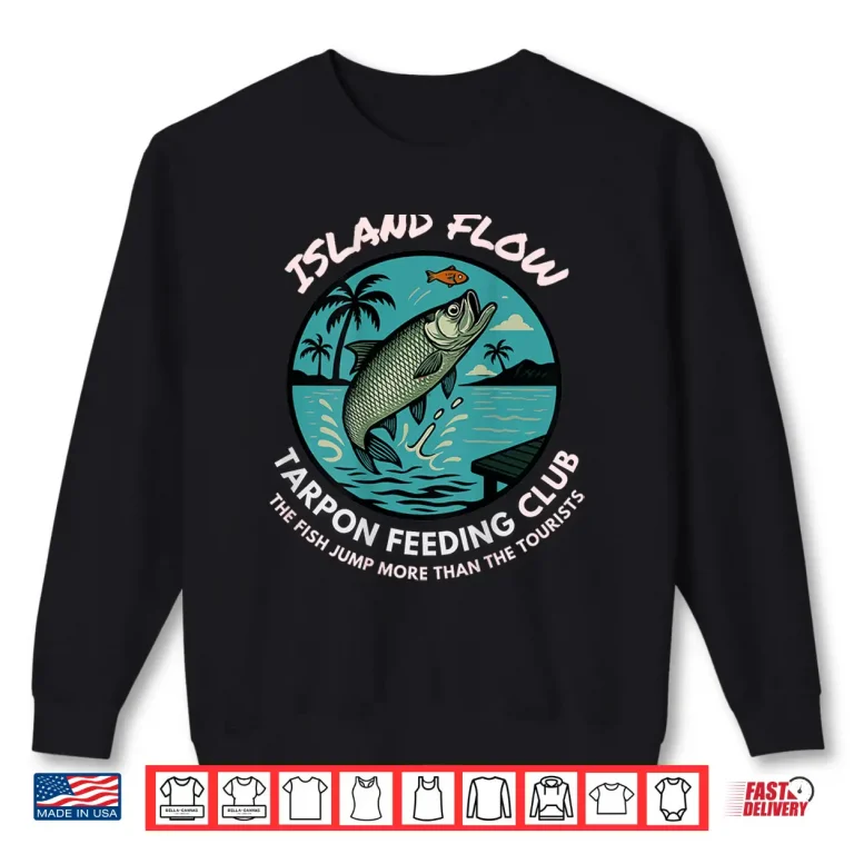Sweatshirt Tarpon Feeding Club T Shirt Silver King Fishing Tee Anglers Shirt
