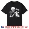 Cute Corgi Dog Boop Hand Skeleton Halloween Spooky Season Shirt