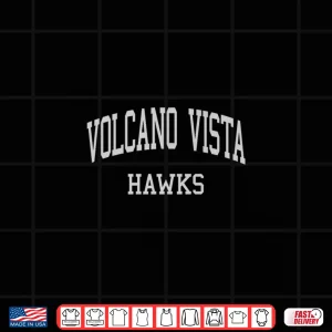 Design Volcano Vista High School HS Albuquerque NM Retro Sports Shirt 1