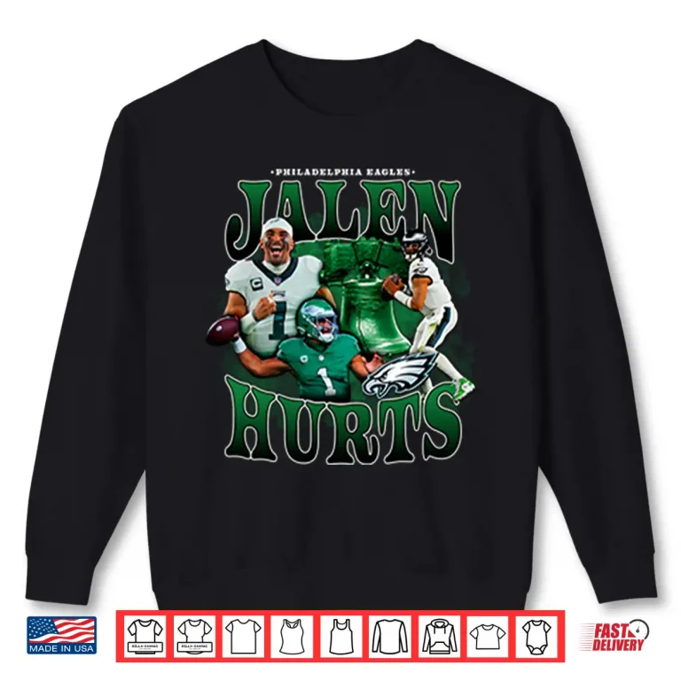 Philadelphia Eagles Jalen Hurts Shirt 2 Sweatshirt Philadelphia Eagles Jalen Hurts Shirt