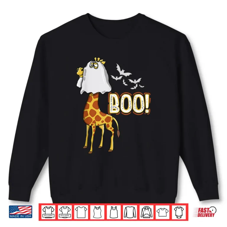 Sweatshirt Giraffe Boo Halloween Costume Shirt 1