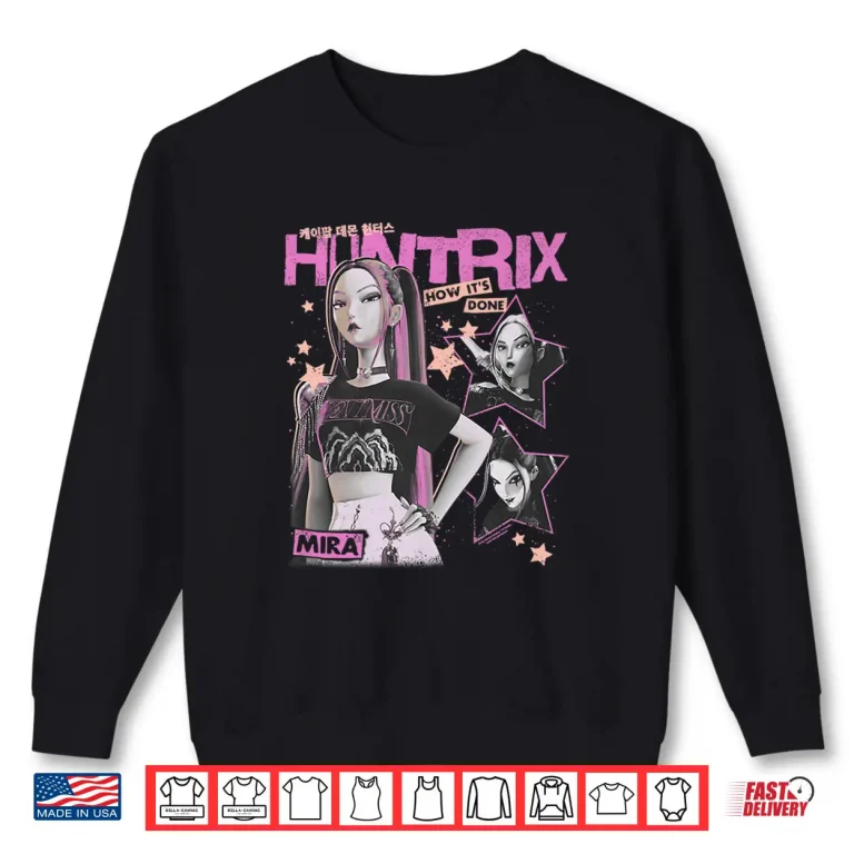 Sweatshirt Huntrix Mira How Its Done Retro Poster Shirt 1