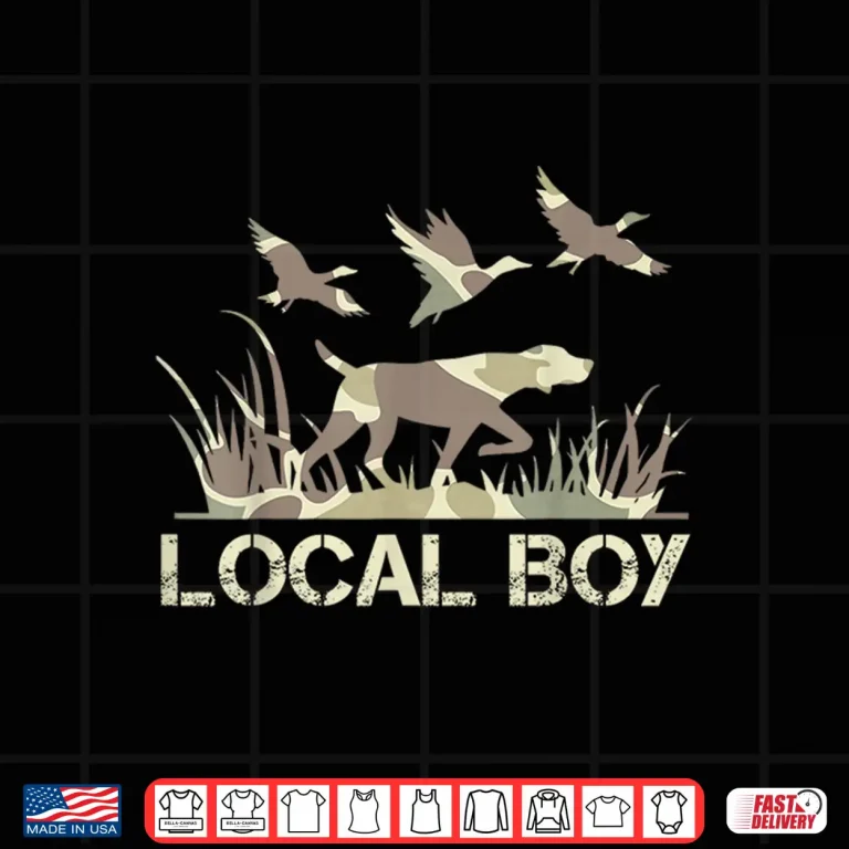 Design Retro Southern Boy Camouflage Hunting Dog Camo Duck Hunter Shirt