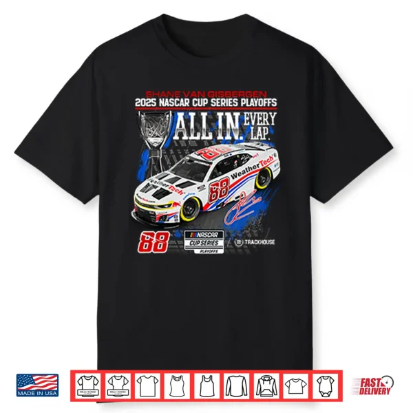Shane Van Gisbergen 2025 Nascar Cup Series Playoffs Shirt