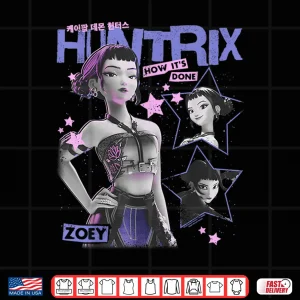 Design Huntrix Zoey How Its Done Retro Poster Shirt