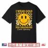 I Wear Gold For Childhood Cancer Awareness Gold Ribbon Shirt