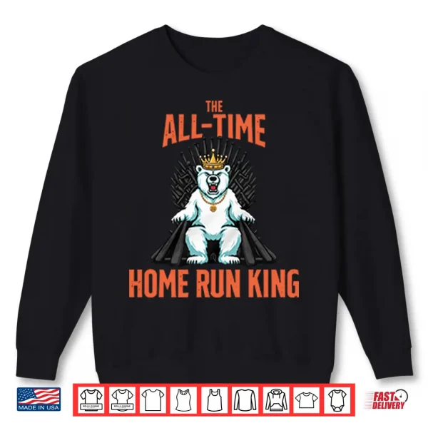 Pete Alonso Mets Polar Bear Home Run King Shirt 2 Sweatshirt Pete Alonso Mets Polar Bear Home Run King Shirt