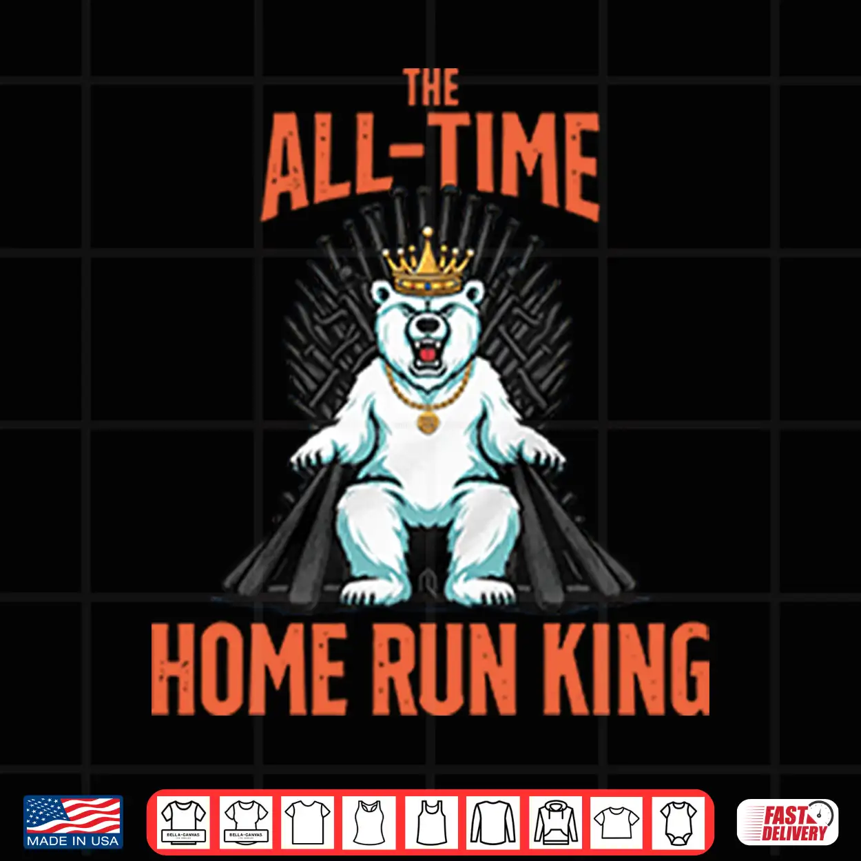 Pete Alonso Mets Polar Bear Home Run King Shirt Pete Alonso Mets Polar Bear Home Run King Shirt