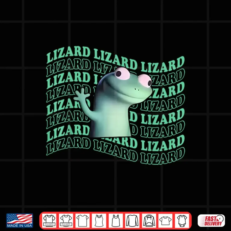 Design Cute Lizard Meme Aesthetic Shirt