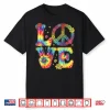 Love Peace Sign Tie Dye Hippie Shirt