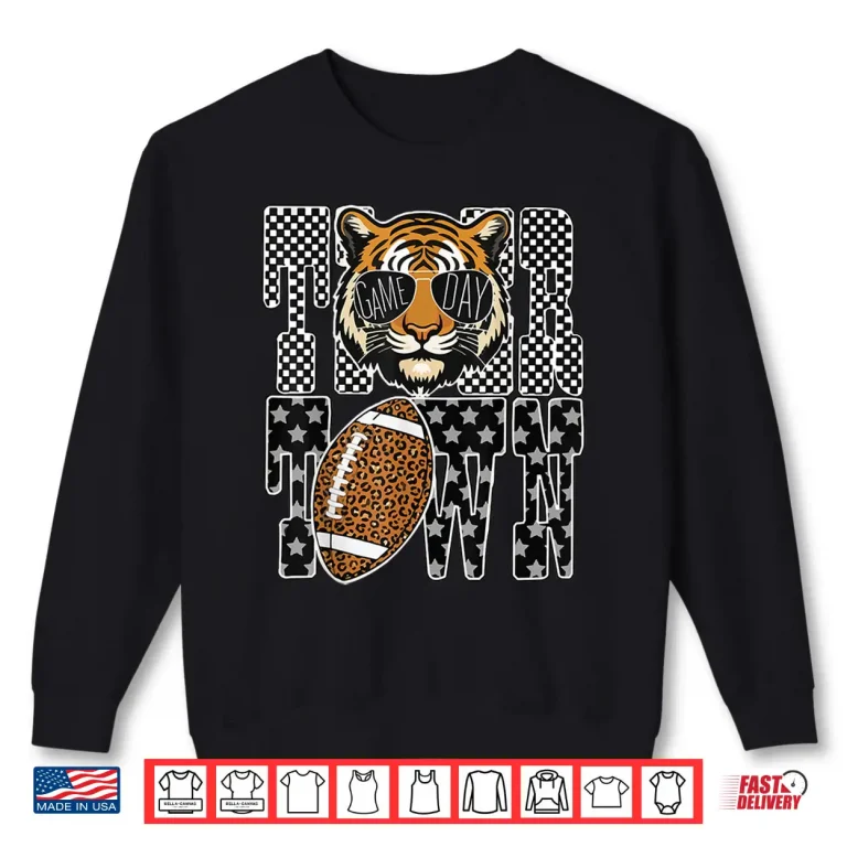 Sweatshirt Tiger Town Leopard Football Game Day Shirt