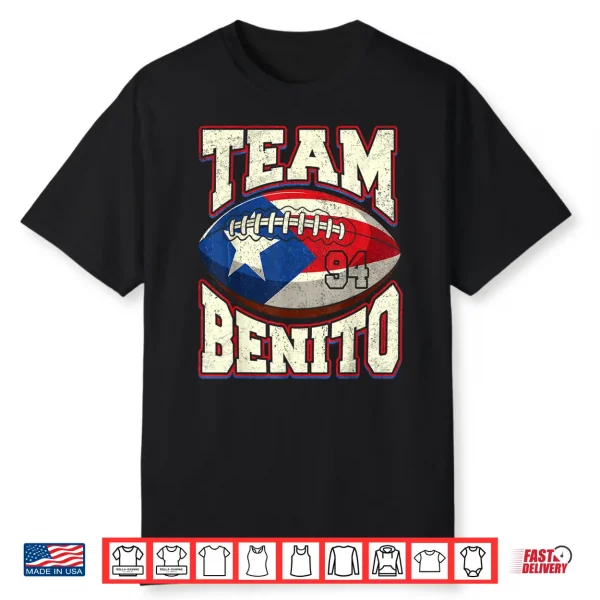 Jersey Text Benito 94 Number For Sport Shirt