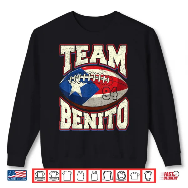 Sweatshirt Jersey Text Benito 94 Number For Sport Shirt