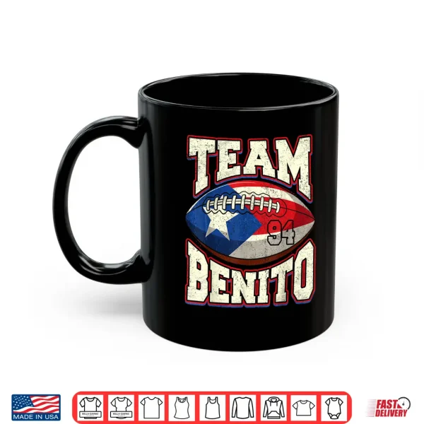 Mug Jersey Text Benito 94 Number For Sport Shirt