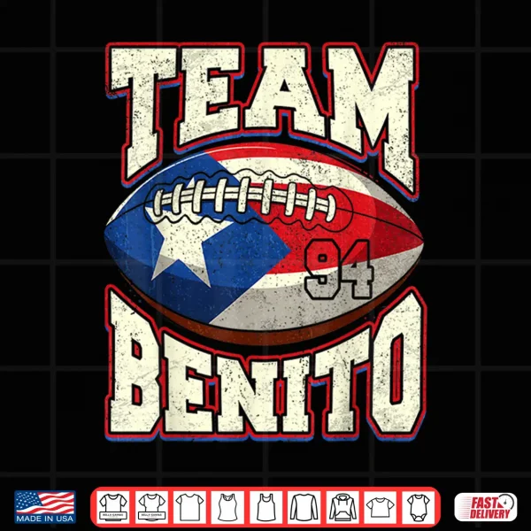 Design Jersey Text Benito 94 Number For Sport Shirt