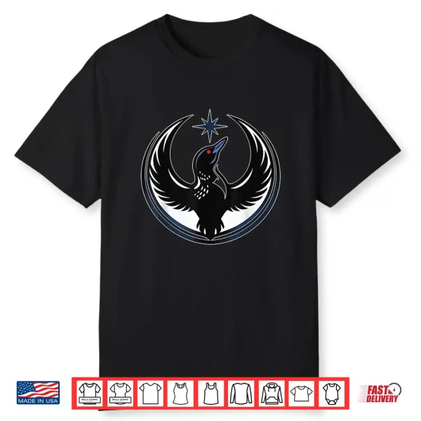 Loon Star Emblem Crescent Wings Minnesota Vibe Shirt
