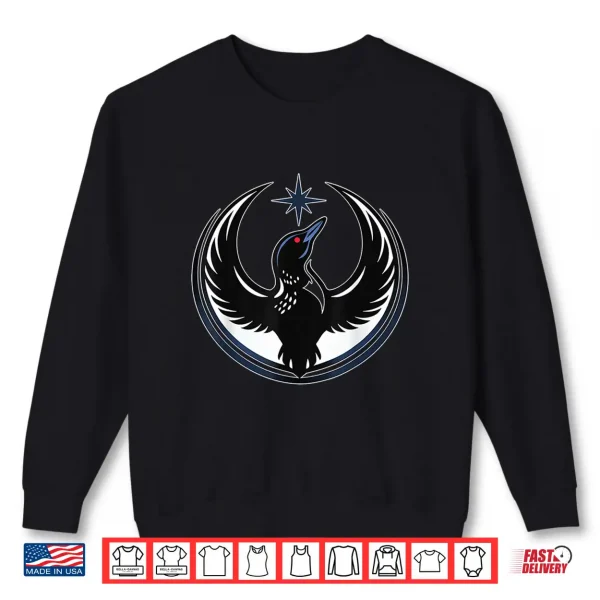 Sweatshirt Loon Star Emblem Crescent Wings Minnesota Vibe Shirt