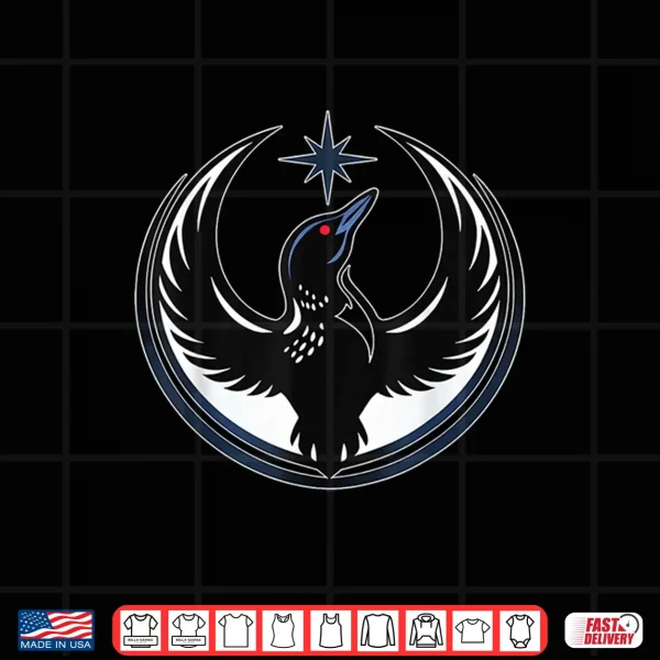 Design Loon Star Emblem Crescent Wings Minnesota Vibe Shirt