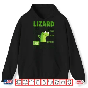 Hoodie Lizard Lizard Lizard Shirt Funny Weirdcore Animal Meme Shirt