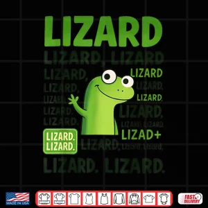 Design Lizard Lizard Lizard Shirt Funny Weirdcore Animal Meme Shirt