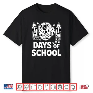 100 Days Of School Dalmatian Dog Boy Kid 100Th Day Of School Shirt