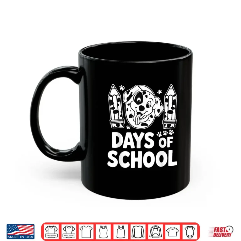 100 Days Of School Dalmatian Dog Boy Kid 100Th Day Of School Shirt 3 Mug 100 Days Of School Dalmatian Dog Boy Kid 100Th Day Of School Shirt 2