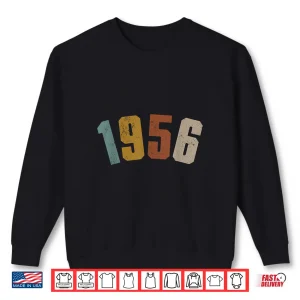 Sweatshirt 1956 Retro Vintage 70Th Birthday Gift For Men Women Classic Shirt