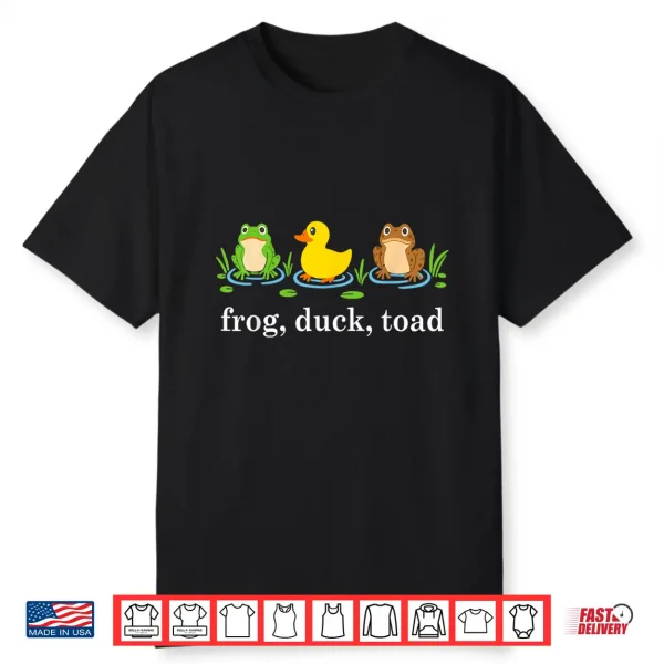 Frog Duck Toad Zoological Funny Protest For Men Women Shirt