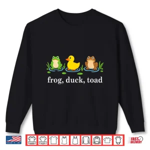 Sweatshirt Frog Duck Toad Zoological Funny Protest For Men Women Shirt