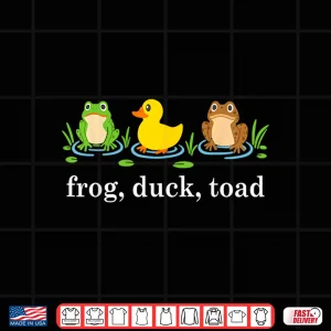 Design Frog Duck Toad Zoological Funny Protest For Men Women Shirt